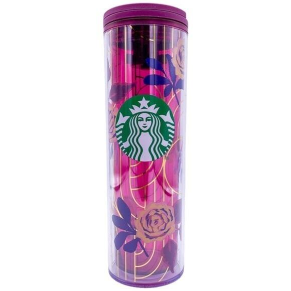 Starbucks Other - NEW Starbucks Limited Edition Fall 2020 Pink Gold Rose 16 Oz Tumbler Slide Lid